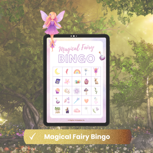 Magical Fairy Bingo Game – Printable Party Game for Kids