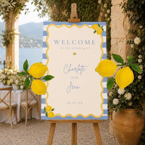 Lemon Wedding Collection – Amalfi Coast Canva Bundle