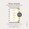 Lemon Wedding Collection – Amalfi Coast Canva Bundle