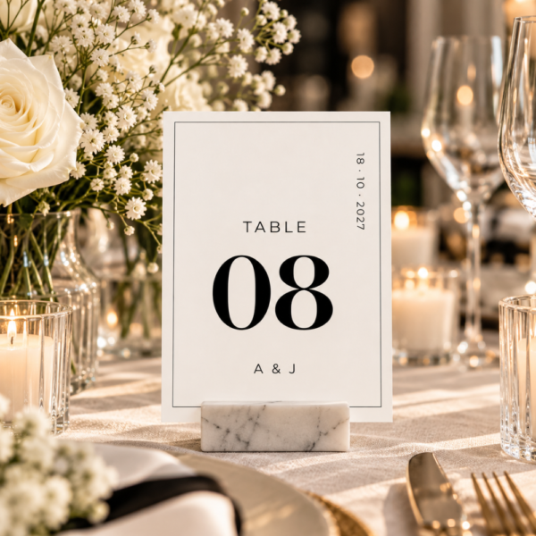 The Black & White Collection (1) Black & White Wedding Stationery Bundle – 7 Editable Canva Templates