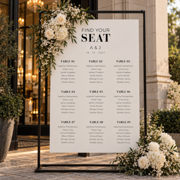 The Black & White Collection (3) Black & White Wedding Stationery Bundle – 7 Editable Canva Templates